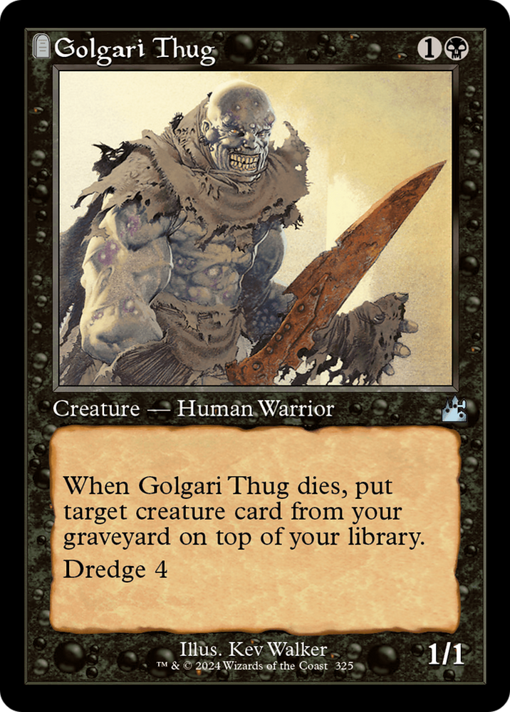 Golgari Thug (Retro Frame) [Ravnica Remastered]