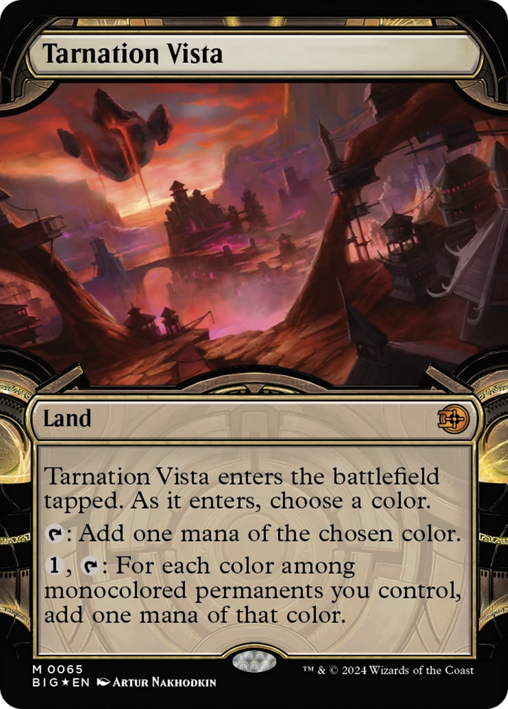 Tarnation Vista (Showcase) (Raised Foil) [Outlaws of Thunder Junction: The Big Score]