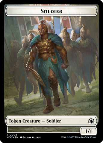 Soldier // Insect Double-Sided Token [March of the Machine Commander Tokens]