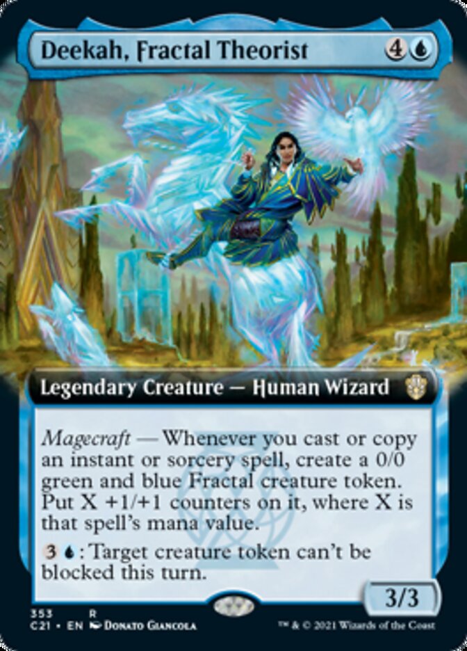 Deekah, Fractal Theorist (Extended Art) [Commander 2021]