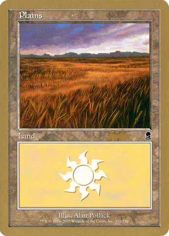 Plains (bk331a) (Brian Kibler) [World Championship Decks 2002]