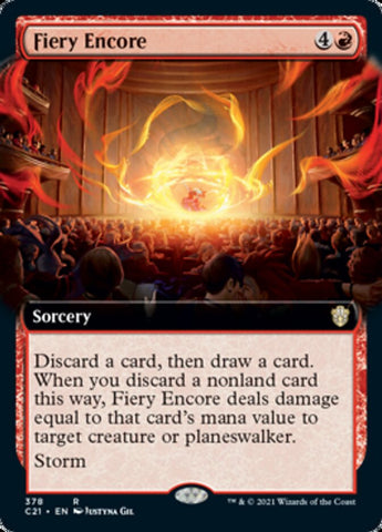 Fiery Encore (Extended Art) [Commander 2021]