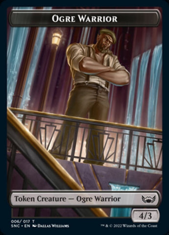 Ogre Warrior // Copy Double-Sided Token [Streets of New Capenna Tokens]