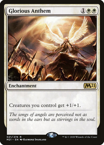 Glorious Anthem (Promo Pack) [Core Set 2021 Promos]