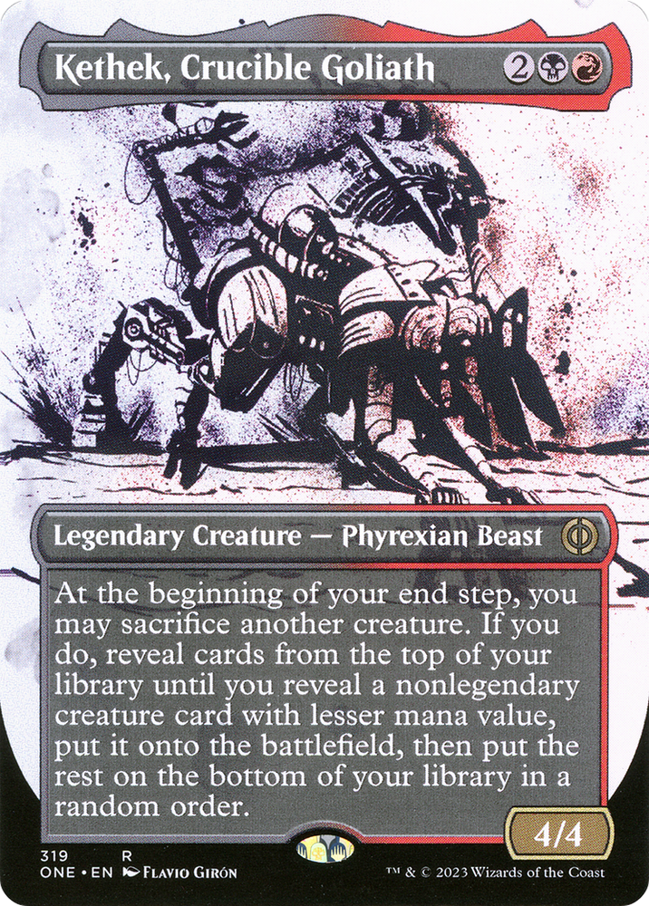 Kethek, Crucible Goliath (Borderless Ichor) [Phyrexia: All Will Be One]