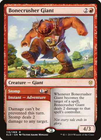 Bonecrusher Giant // Stomp (Promo Pack) [Throne of Eldraine Promos]