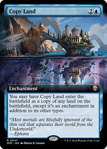 Copy Land (Extended Art) (Ripple Foil) [Modern Horizons 3 Commander]