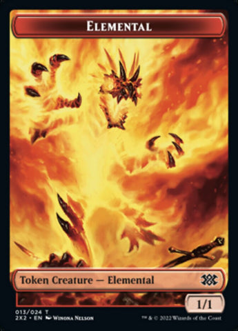 Elemental // Vampire Double-Sided Token [Double Masters 2022 Tokens]