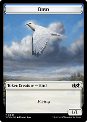 Bird // Food (0012) Double-Sided Token [Wilds of Eldraine Tokens]