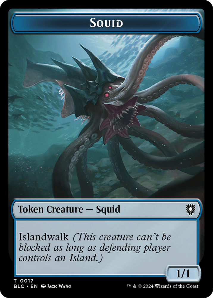 Elephant // Squid Double-Sided Token [Bloomburrow Commander Tokens]