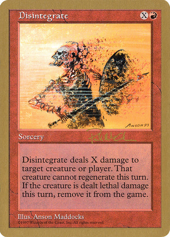 Disintegrate (Paul McCabe) [World Championship Decks 1997]