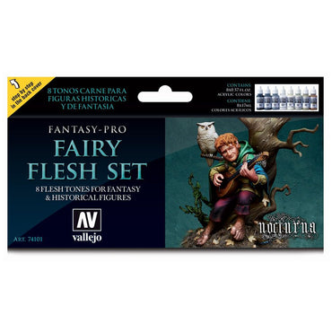 Fantasy-Pro: Fairy Flesh Model & Miniatures Paint Set (8)