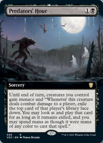 Predators' Hour (Extended Art) [Innistrad: Crimson Vow Commander]