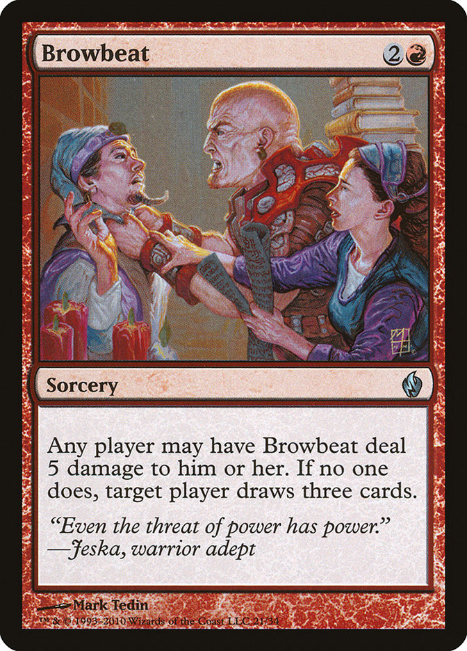 Browbeat [Premium Deck Series: Fire and Lightning]